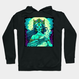 "Psychedelic Haunts: Unique and Colorful Halloween Horrors" Hoodie